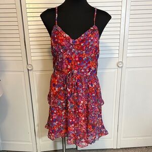 BCX Floral Spaghetti Strap Dress